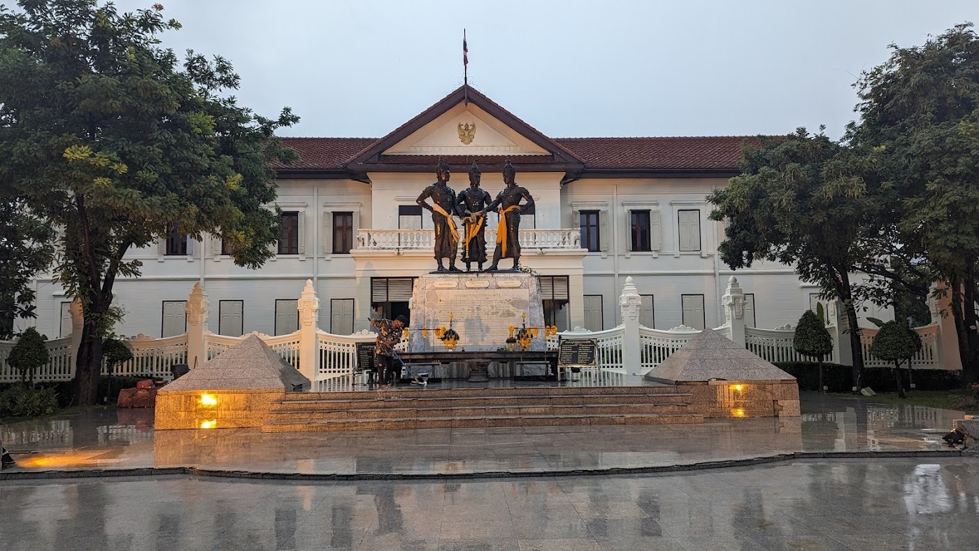 The Three Kings Monument in the centre of Chiang Mai's Old City