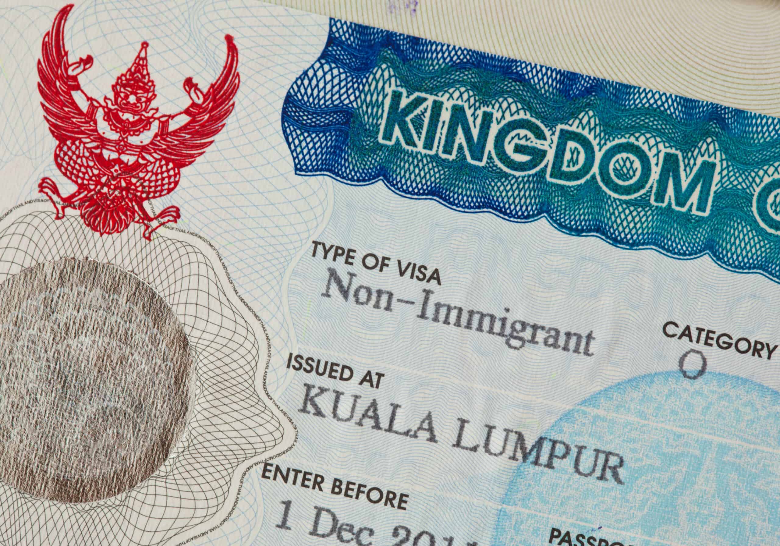 Thai visa document