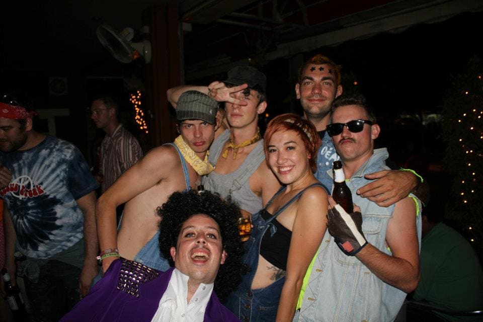 The author exploring Chiang Mai as a young English teacher